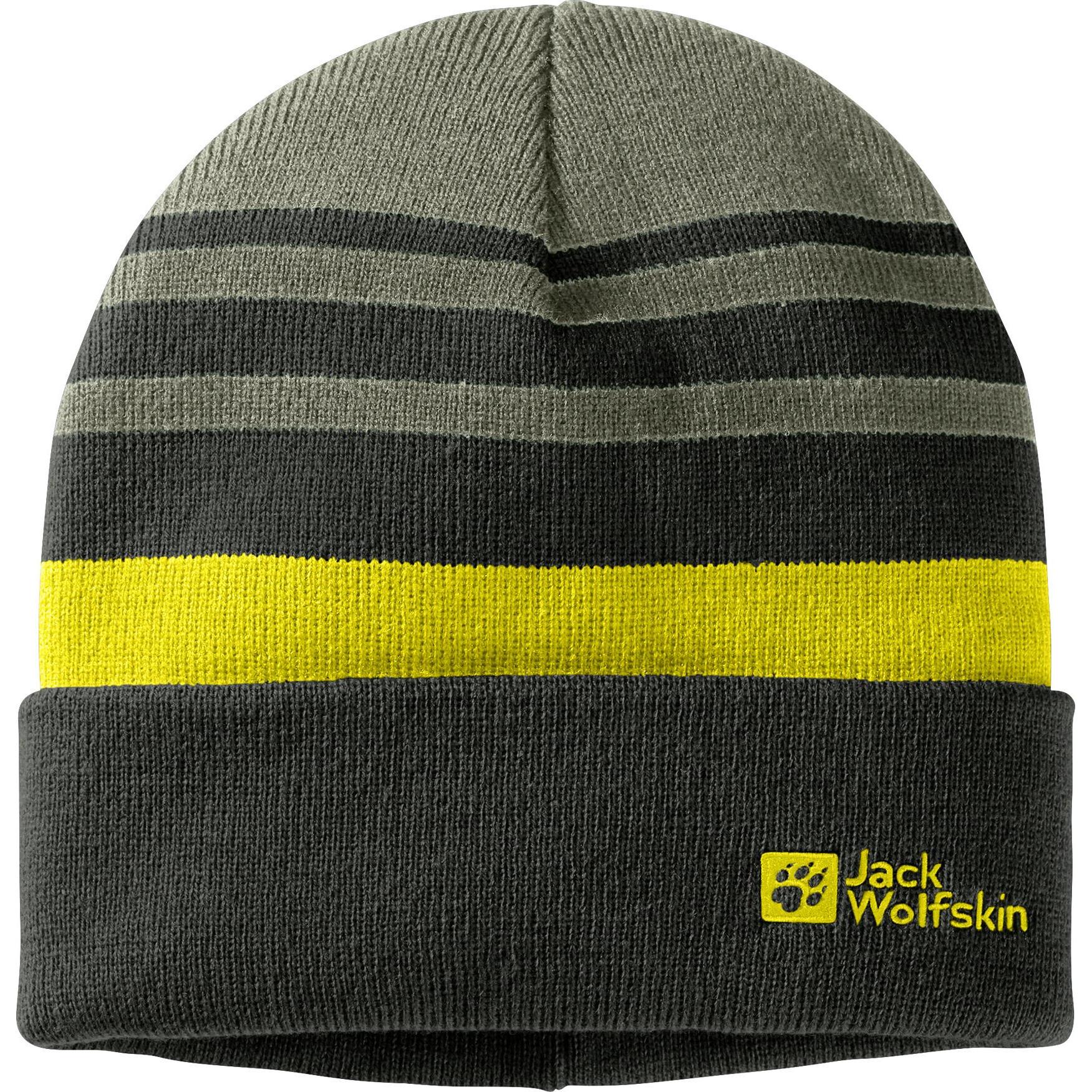 Jack Wolfskin, Jungen, Mütze, Kid's Stripynit Beanie, Grau, (S)