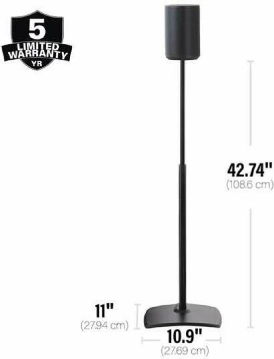 Actual product image Sanus WSSE1A1-B2 (1 pcs., Stand, Height-adjustable)
