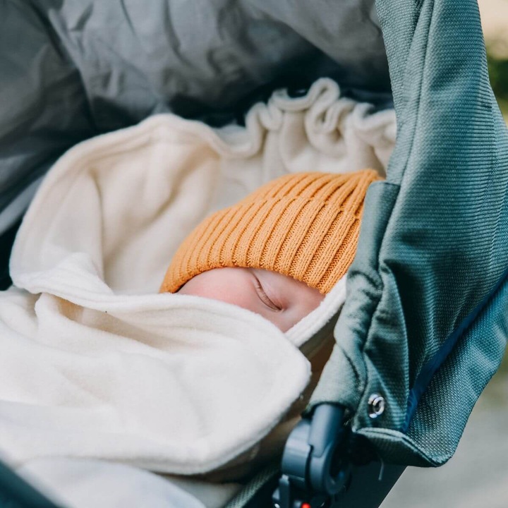 Produktbild Hoppediz Einschlagdecke Babydecke aus Fleece (80 cm, 80 cm)