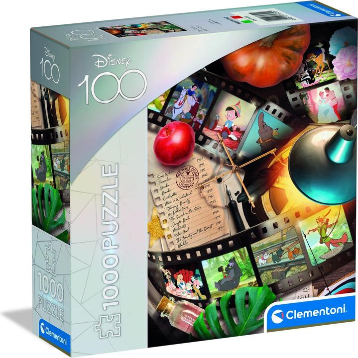 Productafbeelding Clementoni Puzzel Disney 100 jaar - Klassiek, 1000 stukjes (1000 onderdelen)