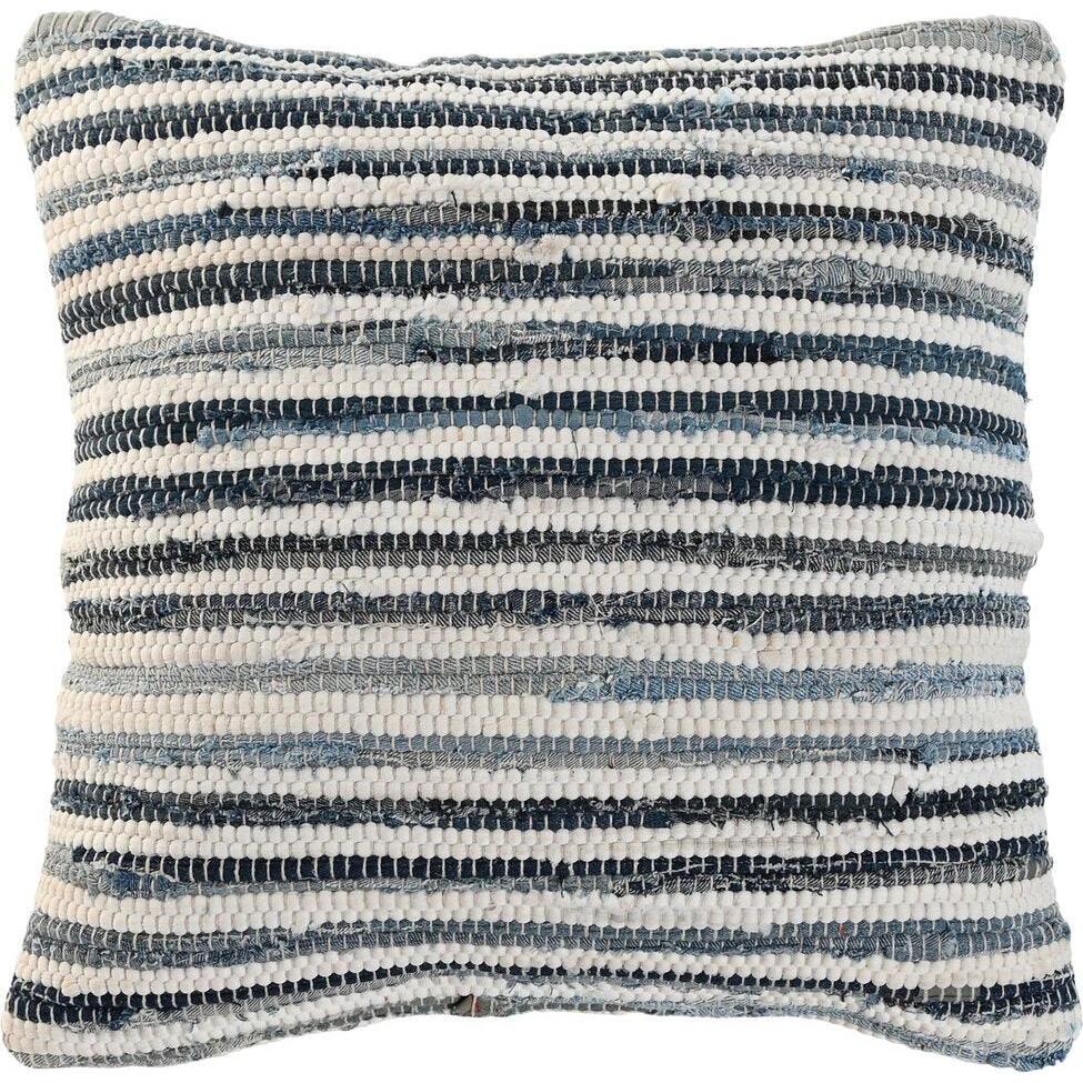 Esprit Bianco/Blu Cuscino Decorativo, Cuscino Home Mediterraneo 45 X 15 X 45 Cm