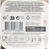 Actual product image Masterchef square airtight lunch box 310ml