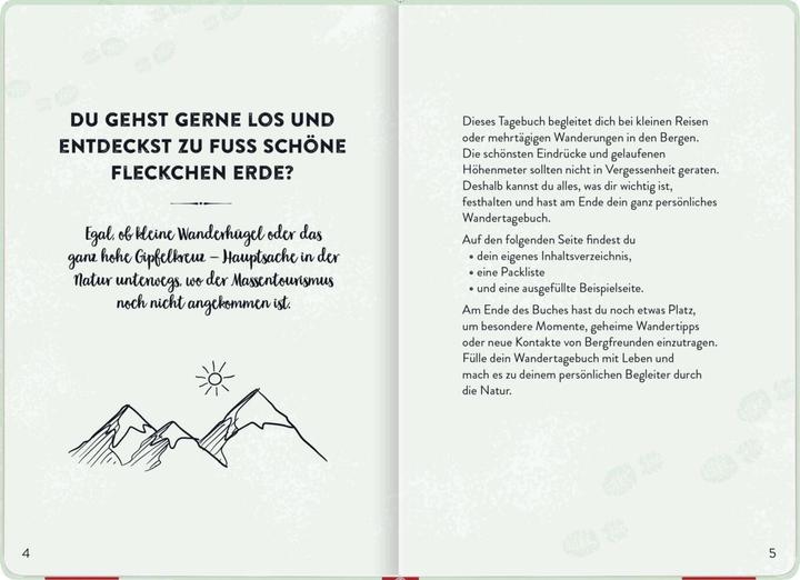 Image du produit :Wandertagebuch (Blanc, Couverture souple)