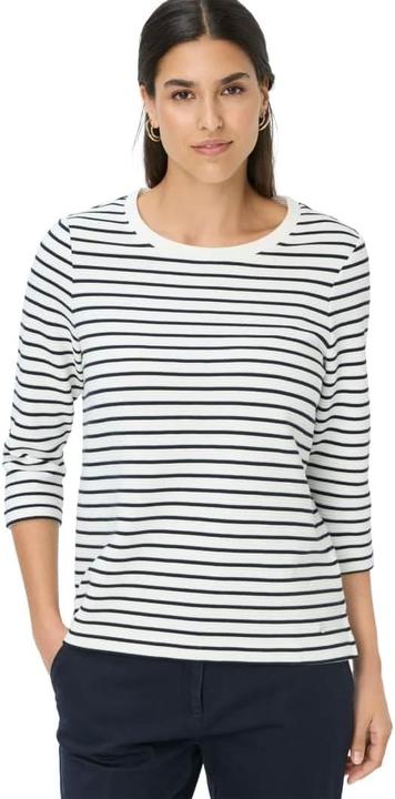 Produktbild BRAX Bonnie Baumwollstruktur Rippenstreifen Sweatshirt (36)