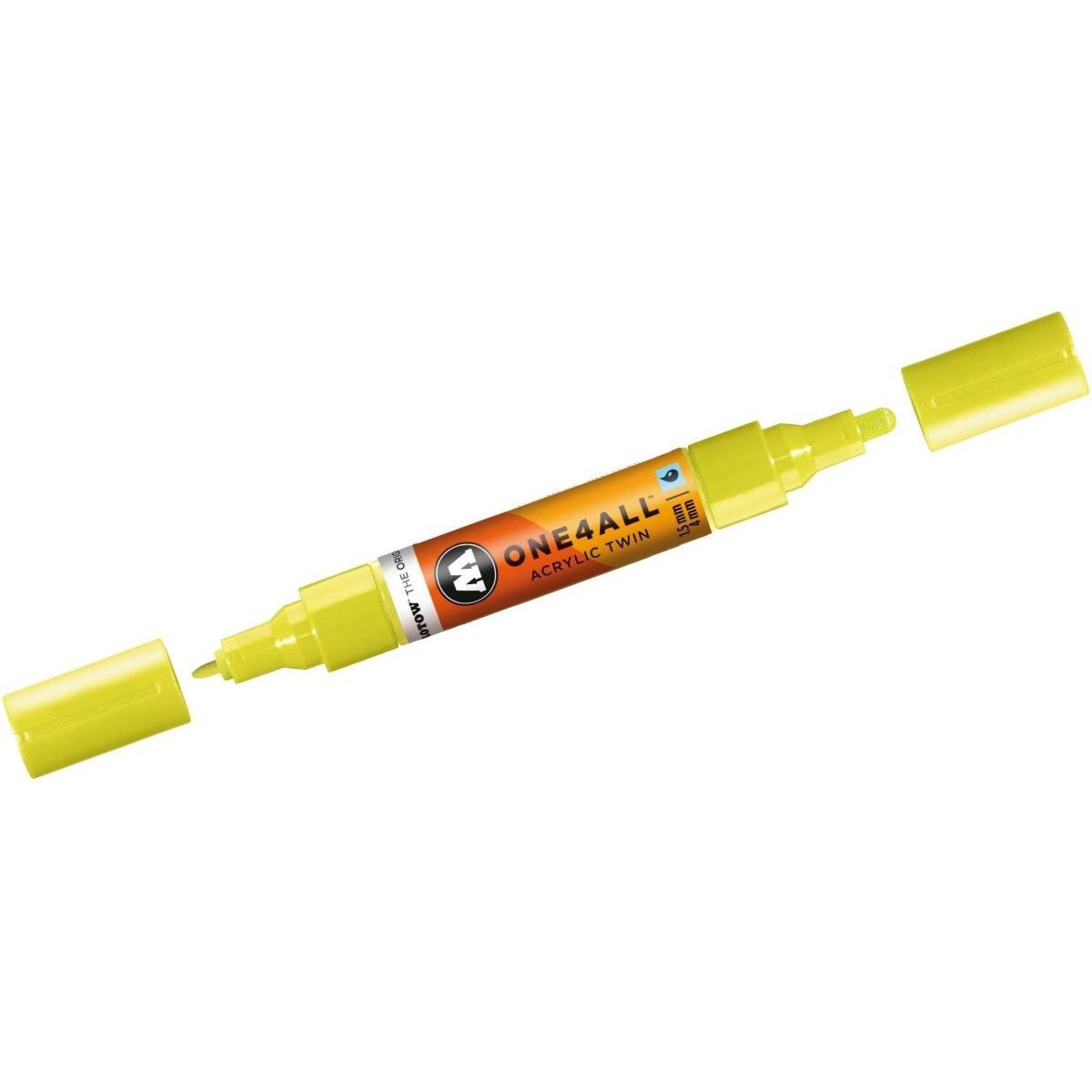 Thumbnail - Molotow, Marker, Marqueur pour Maquettes - One4All Twin - Acrylique Poison Vert - 1,5/4mm - -236 - 14 cm (Grün, 4 mm, 1 ...