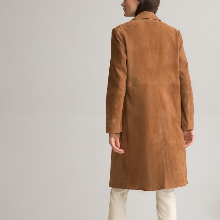 Actual product image Anne Weyburn Buttoned goatskin coat
