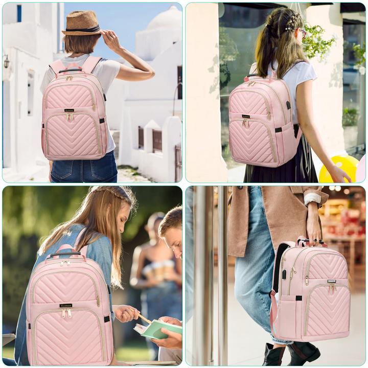 Produktbild Only-Bags.Store Schulrucksack Teenager mit USB-Ladeanschluss, Laptop-Rucksack Stylish Daypack Wasserdicht für die (45 l)