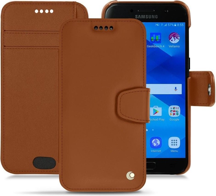 Noreve Lederschutzhülle Wallet (Samsung Galaxy A3 (2017))