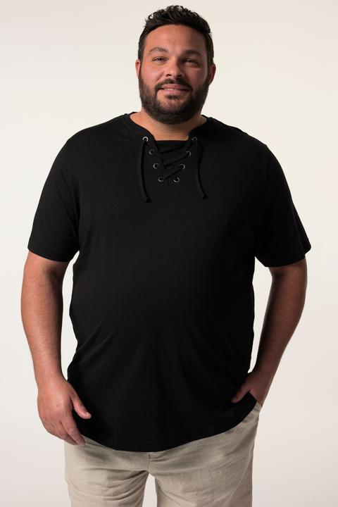 Produktbild Men+ T-Shirt, Halbarm, Rundhals mit Schnürung (3XL)