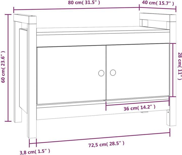 Image du produit vidaXL Uleia (80 cm)