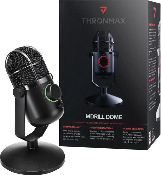Actual product image Thronmax Mdrill Dome Condenser Microphone
