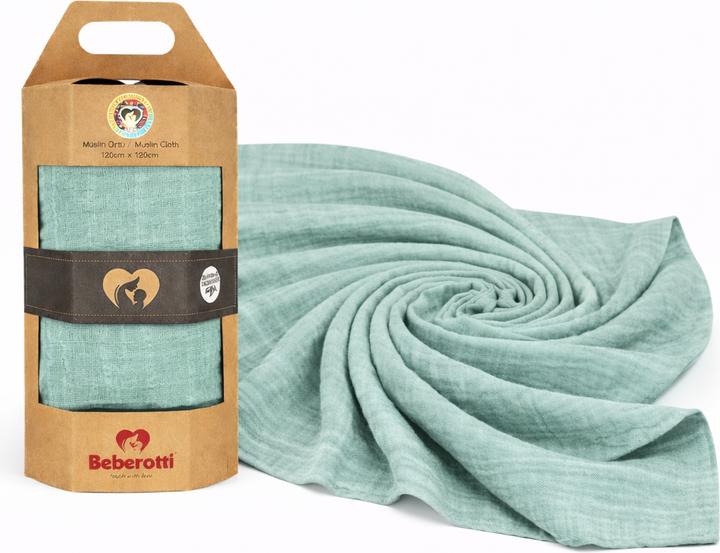 Actual product image Beberotti Organic Muslin Swaddle Blanket (120 cm, 120 cm)