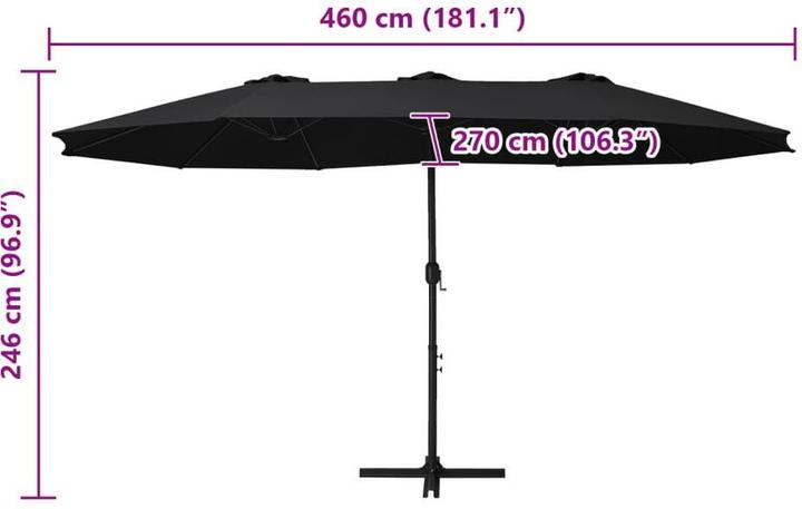 Produktbild vidaXL Sonnenschirm (2.70 m)