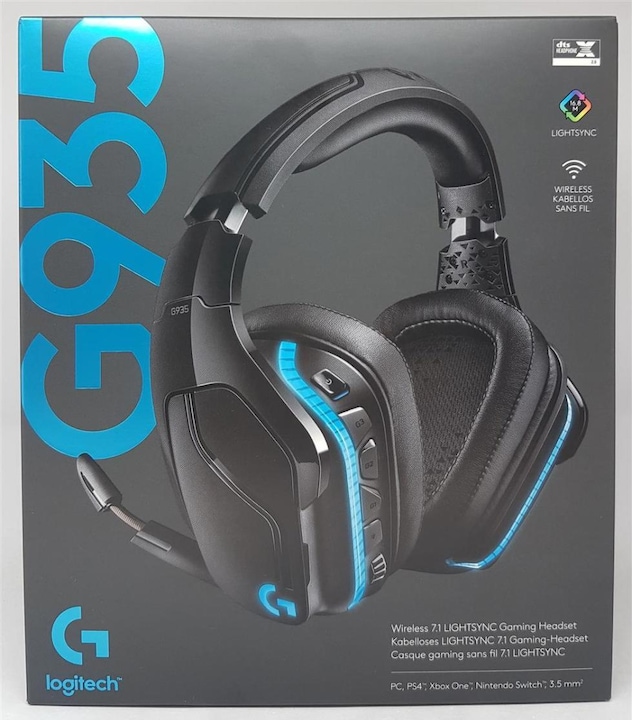 Image du produit Logitech G G935 Son surround sans fil 7.1 LIGHTSYNC pour les jeux - 2,4 GHz - EMEA (Sans fil)
