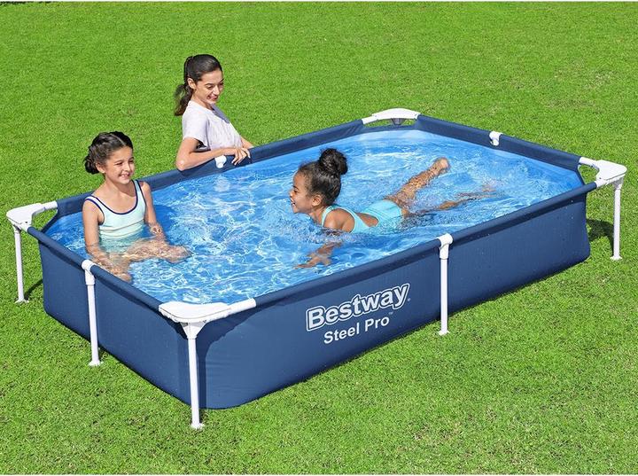 Actual product image Bestway Steel Pro Frame Pool (221 x 150 x 43 cm)
