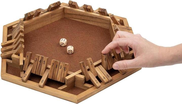 Produktbild Philos Shut The Box - 10er, 6er Variante (Deutsch, Englisch, Französisch, Italienisch, Multilingual, Schwedisch, 2 - 10 Spieler)