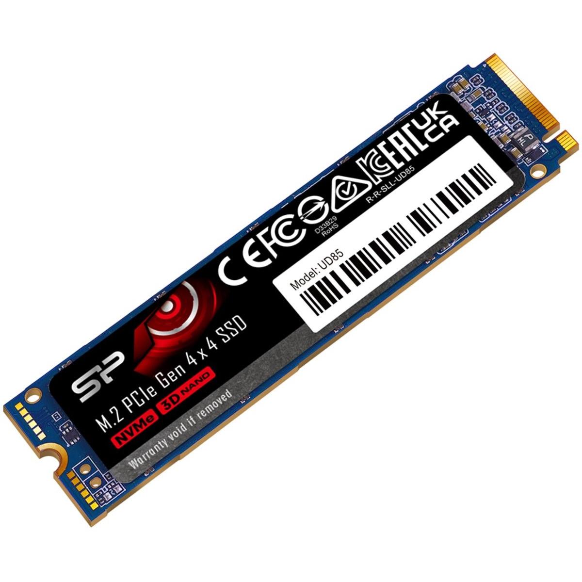 Silicon Power SSD 500GB PCI-E UD85 Gen 4x4 NVMe (500 GB, M.2 2280), SSD