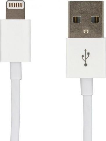 Produktbild LMP USB 2.0-Kabel USB-A – Lightning 2 m Weiss (2 m, USB 2.0)