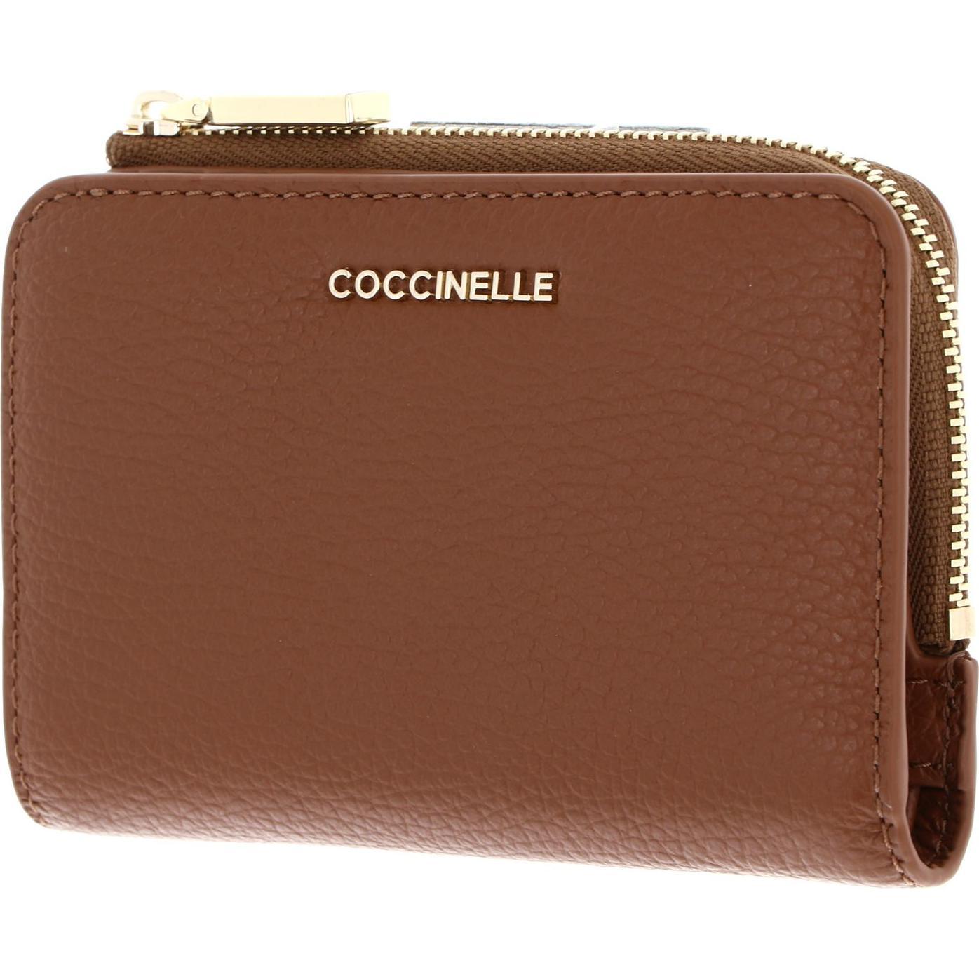 Coccinelle Donna Marrone Donne, Portafoglio, Metallic Soft Wallet,