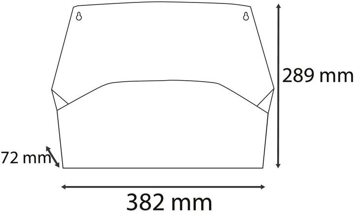 Produktbild Exacompta Wandprospekthalter horizontal, 1 Fach, 72x382x289 mm, AutentiK (A4)