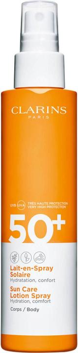 Actual product image Clarins Lait-en-Spray Solaire (Sun spray, SPF 50+, 150 ml, 202 g)