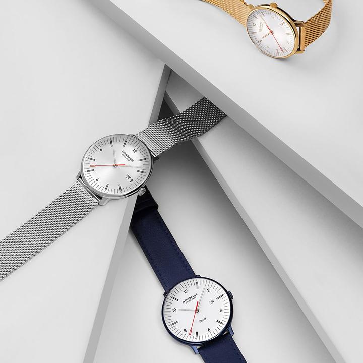 Actual product image Mondaine MLE.41210.SM Men's watch Doppio 41mm (Swiss made, Analogue wristwatch, 41 mm)