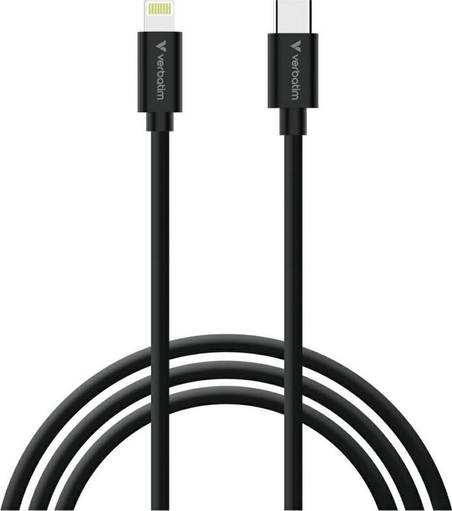 Produktbild Verbatim Kable Sync & Charge USC-C do Lightning essentials 27W czarny / biały 2szt. 32392 (1 m, USB 2.0, 27 W)