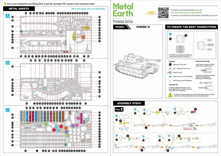 Produktbild Metal Earth German Panzer IV