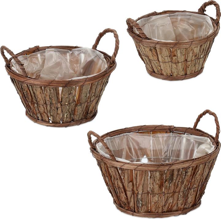 Productafbeelding Relaxdays 3-delige bloempotten set (29 cm)