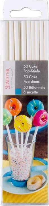 Immagine prodotto Städter 50 bastoncini di lecca-lecca bianchi per CakePops