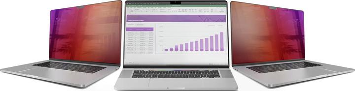 Produktbild StarTech COM 35,56cm 14Zoll MacBook Pro 21/23 Blickschutz Doppelseitiger Laptop Goldfilter mit Erhöh (14", 16:9)