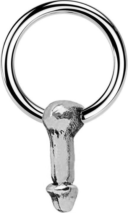 Produktbild Star Piercing Micro Closure Ring silber Penis silber (Messing, Chirurgenstahl 316L)