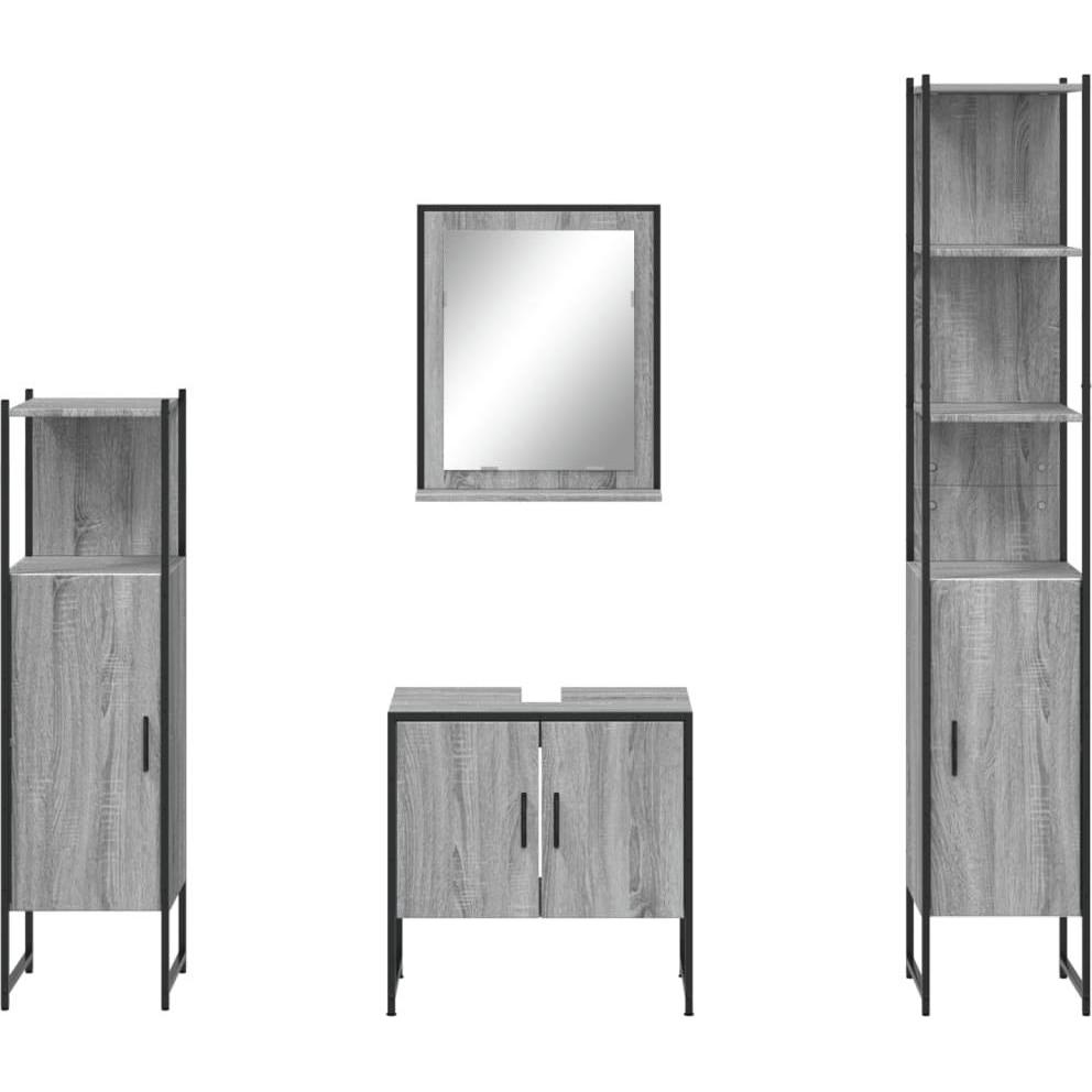 VidaXL, Badmöbelset, 4-tlg. Badmöbel-Set