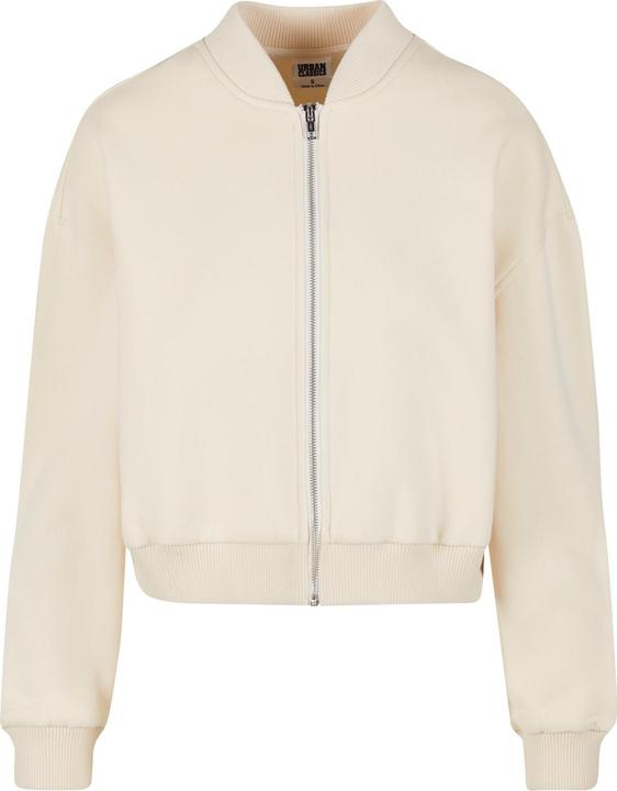 Image du produit Urban Classics Ladies Short Sweat Zip Jacket whitesand L (L)