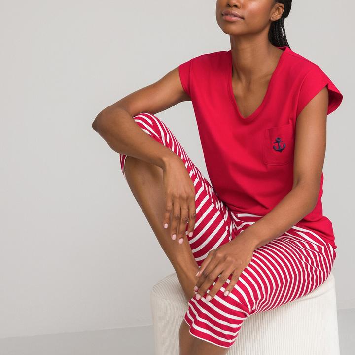 Produktbild La Redoute Collections Kurzer Pyjama aus Baumwoll-Jersey (40)