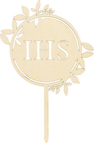 Produktbild Partydeco Wooden topper IHS, 23cm (1 pkt / 1 pc.) (1 Stück)