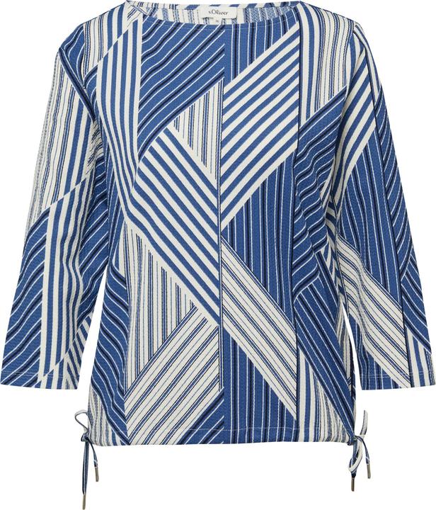 Produktbild s.Oliver T-Shirt Strukturierte Bluse mit U-Boot-Ausschnitt (44)