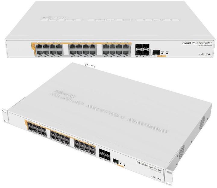 Produktbild MikroTik CRS328-24P-4S+RM: Smart PoE Switch (28 Ports)