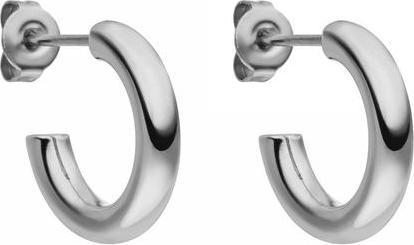 Immagine prodotto Purelei Créoles argentées Brave (Acciaio inossidabile placcato oro 14 carati Argento: Acciaio inossidabile placcato oro rosa 18 carati)