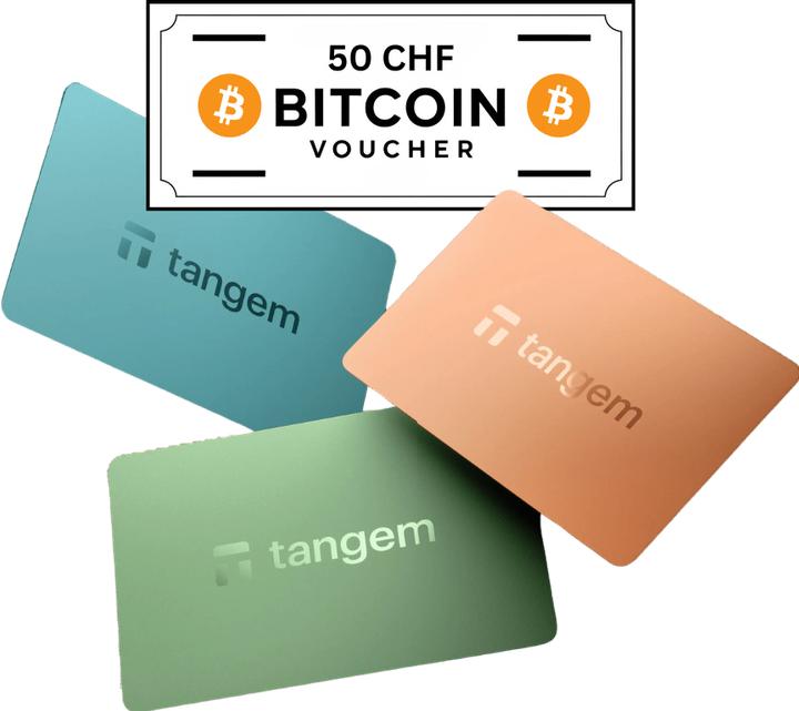 Actual product image Tangem 3 Card Set - Winter + 50 CHF BTC Voucher (Bitcoin)