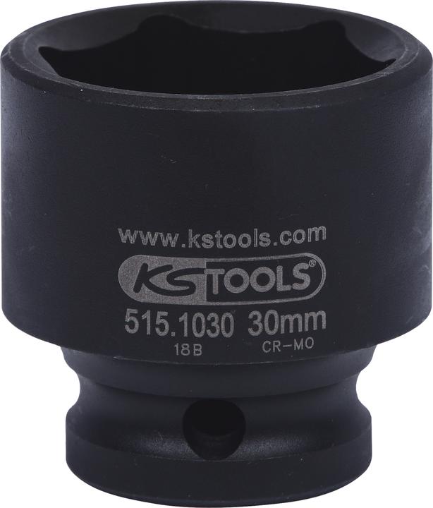 Productafbeelding KS Tools 1/2 zeskant stopcontact. kort. 30mm 515.103