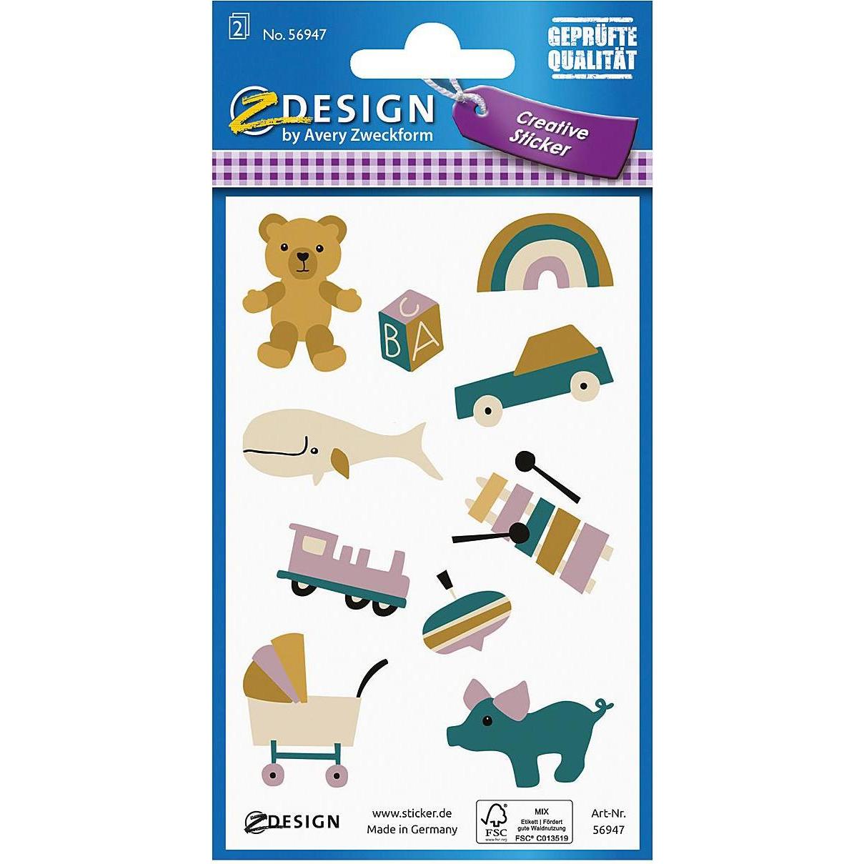 10x Z-Design, Sticker, Deko Sticker