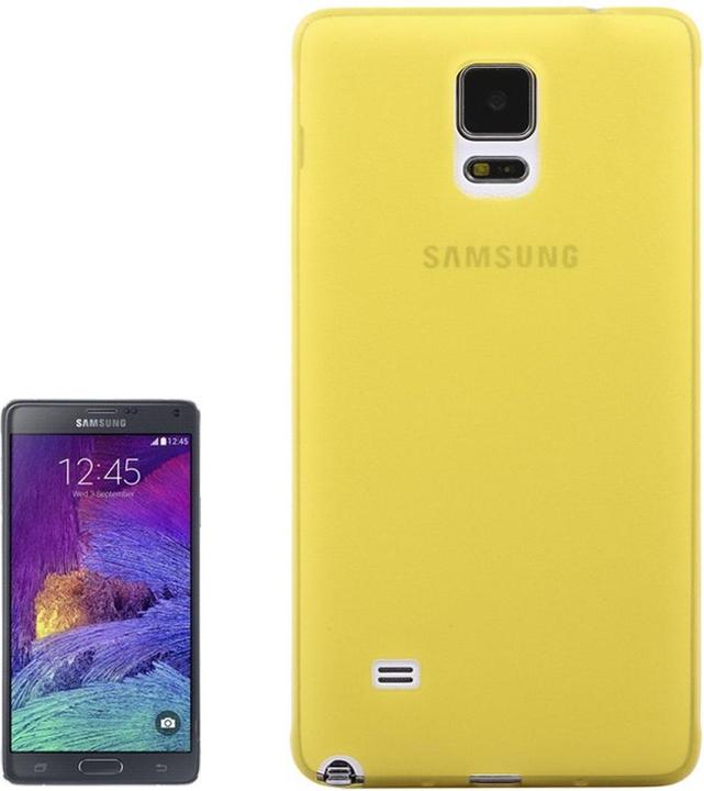 Produktbild König Design Schutzhülle Case Ultra Dünn 0,3mm für Handy Samsung Galaxy Note 4 SM N910 Gelb (Samsung Galaxy Note 4)