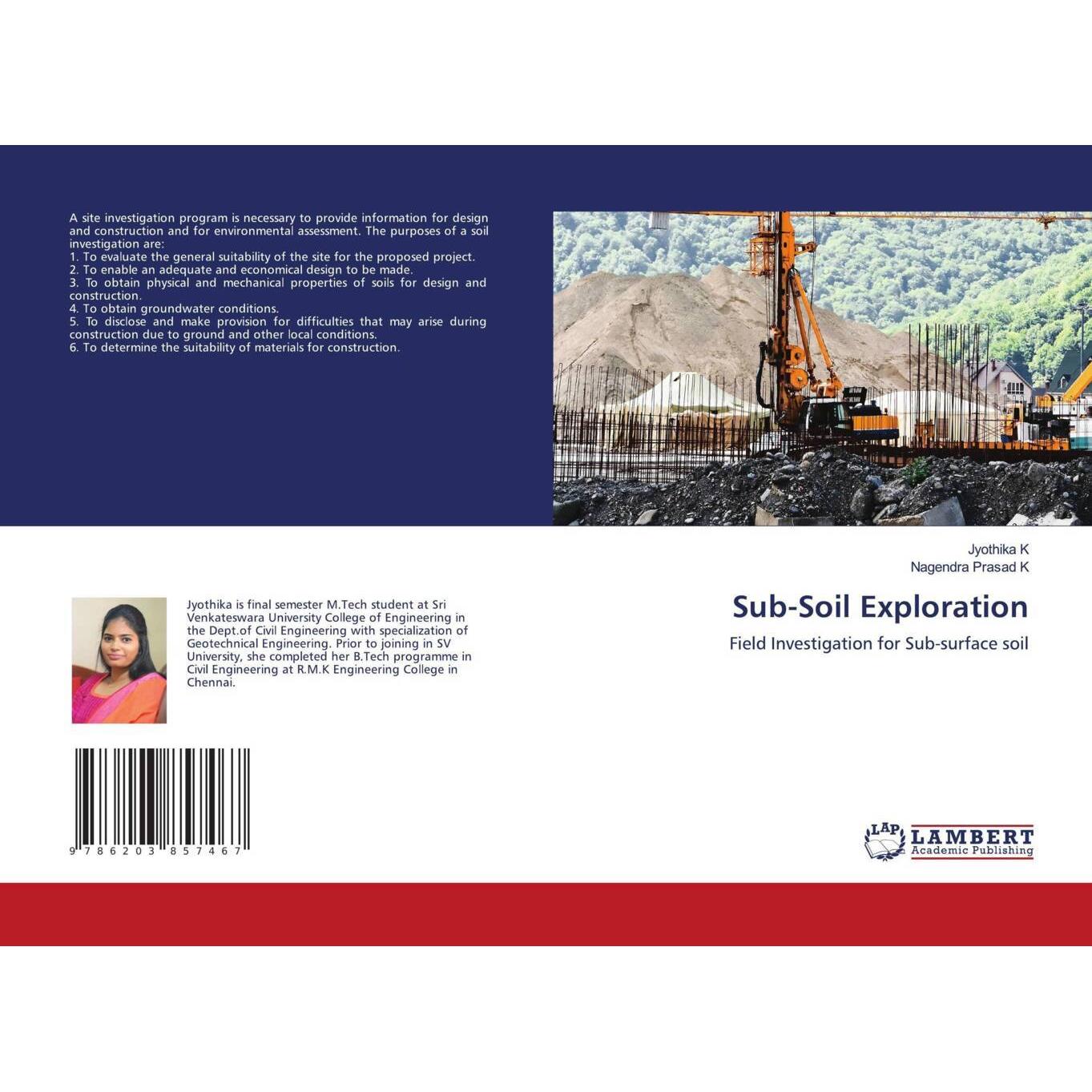 Sub-Soil Exploration, Fachbücher von Jyothika K, Nagendra Prasad K