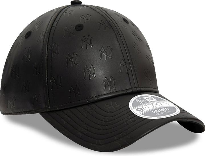 Produktbild New Era 9Forty Damen Cap - Kunstleder Ny Yankees Schwarz