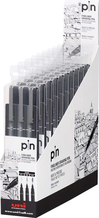 Immagine prodotto Uni-ball PIN - Fineliner (Nero, 3 x)