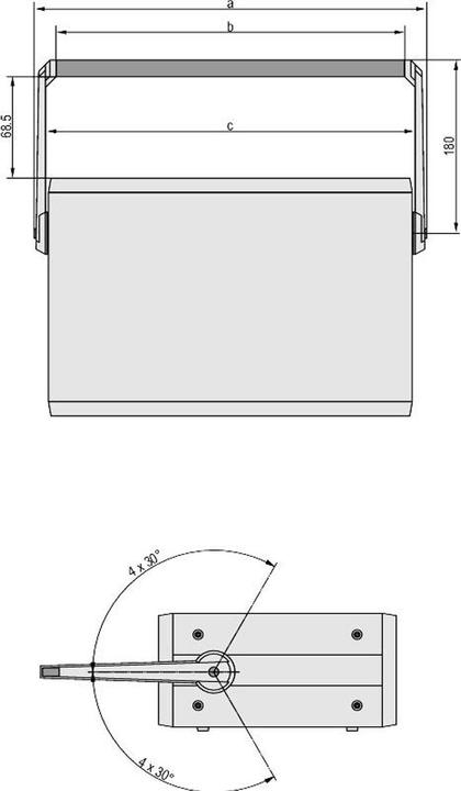 Produktbild Schroff Aufstelltragegriff - AUFSTELL-TRAGEGRIFF 63TE