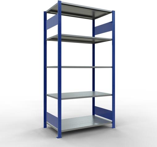 Immagine prodotto Schulte Lagertechnik Sistema di scaffalature di base senza viti MULTIplus150 con ripiani di lunghezza
