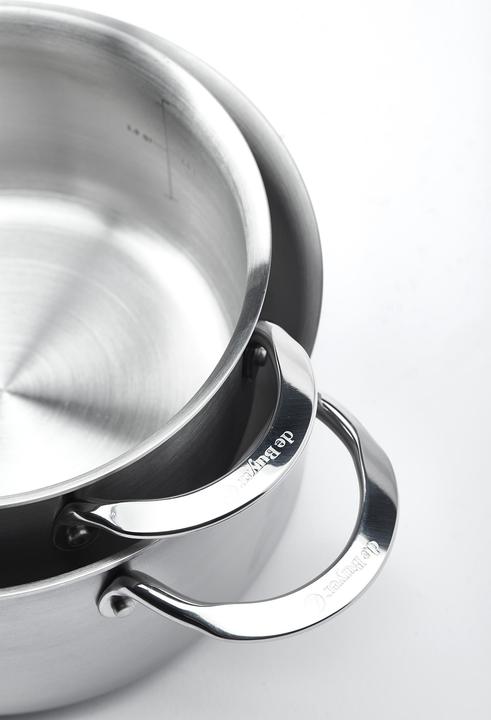 Produktbild de Buyer Bratentopf Alchimy stahlgrau (Bräter + Schmortopf, Edelstahl, 24 x 12.40 cm)