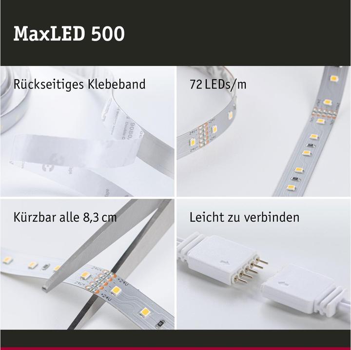 Image du produit Paulmann Kit MaxLED 500 Stripe (Lumière du jour, 500 cm, Intérieur)